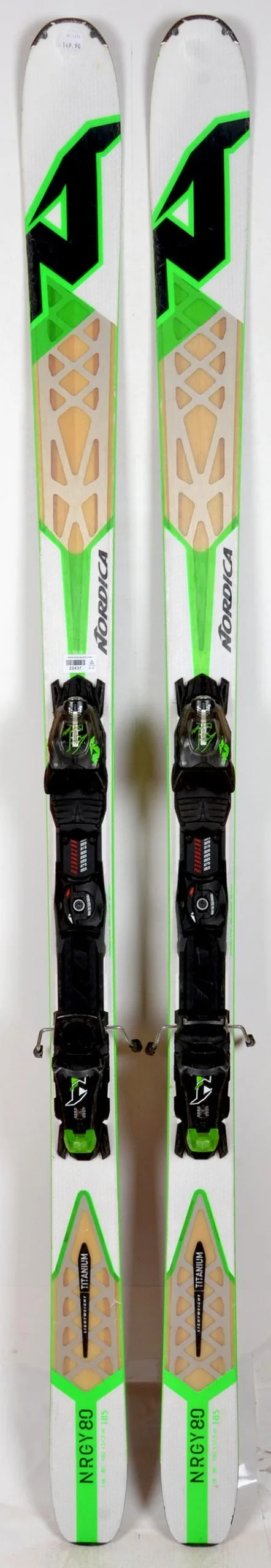 Nordica NRGY 80 White - Skis D'occasion 2 Nordica NRGY 80 White - Skis D'occasion – Image 2