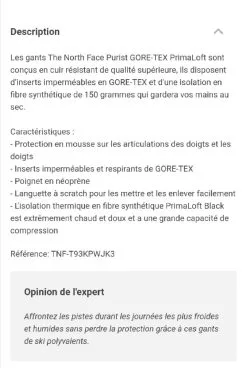 The North Face Purist GTX Primaloft -Planche à Ski Soldes Boutique 4 83