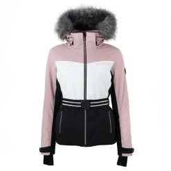 PEAK MOUNTAIN Blouson De Ski Femme ALMENIRA Rose/blanc/noir