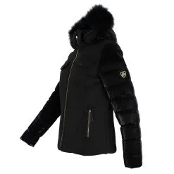 PEAK MOUNTAIN Blouson De Ski Femme ALTUS Noir -Planche à Ski Soldes Boutique ALTUS FC N NOIR PROFIL 1500 1