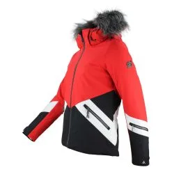 PEAK MOUNTAIN Blouson De Ski Femme ANITA Rouge -Planche à Ski Soldes Boutique ANITA HE RG COMBO ROUGE PROFIL 1500