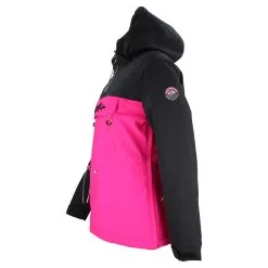 PEAK MOUNTAIN Blouson De Ski Passe-tête Femme AVINI Noir/fuchsia -Planche à Ski Soldes Boutique AVINI UL NF FUSHIA FLASH PROFIL 1500