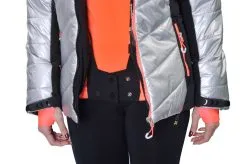 PEAK MOUNTAIN Blouson De Ski Femme ACILVER Argent/noir -Planche à Ski Soldes Boutique BLO ACILVER JS ARGENT NOIR DETAIL scaled
