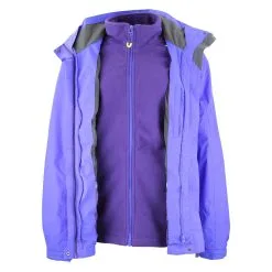 PEAK MOUNTAIN Blouson De Ski 3 En 1 Femme ACIONO Bleu -Planche à Ski Soldes Boutique Blouson de ski 3 en 1 Femme ACIONO bleu BLO ACIONO 4