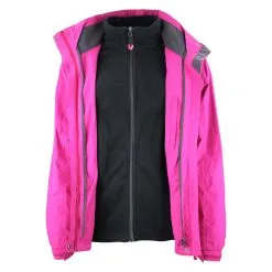 Salomon Contagrip Clima-Dry Thinsulate Insulation -Planche à Ski Soldes Boutique Blouson de ski 3 en 1 Femme ACIONO fushia BLO ACIONO 4