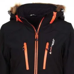 PEAK MOUNTAIN Blouson De Ski Femme ANADA Noir -Planche à Ski Soldes Boutique Blouson de ski Femme ANADA noir Peak Mountain 2