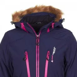 PEAK MOUNTAIN Blouson De Ski Femme ANADA Marine -Planche à Ski Soldes Boutique Blouson de ski femme ANADA marine Peak Mountain 2