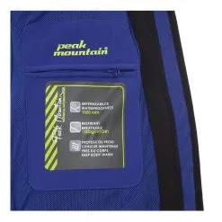 PEAK MOUNTAIN Blouson De Ski Femme AVENE Bleu -Planche à Ski Soldes Boutique Blouson de ski femme AVENE bleu Peak Mountain 3