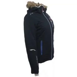PEAK MOUNTAIN Blouson De Ski Femme ARTEM Bleu -Planche à Ski Soldes Boutique blouson de ski femme artem bleu 2 1 1