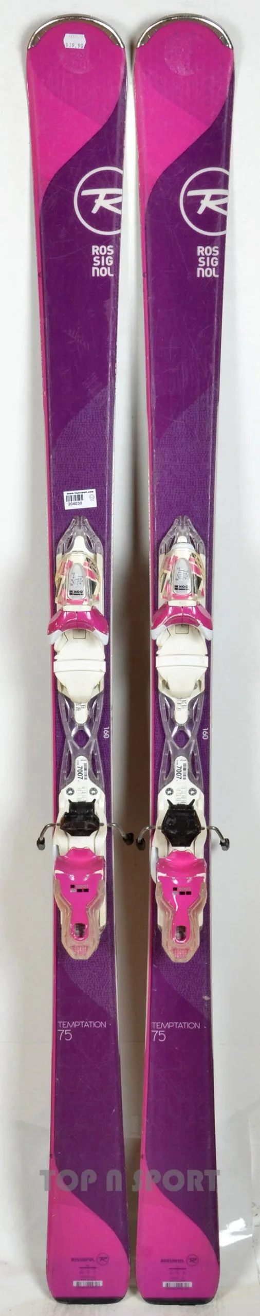 Rossignol TEMPTATION 75 Purple - Skis D'occasion Femme 2 Rossignol TEMPTATION 75 Purple - Skis D'occasion Femme – Image 2
