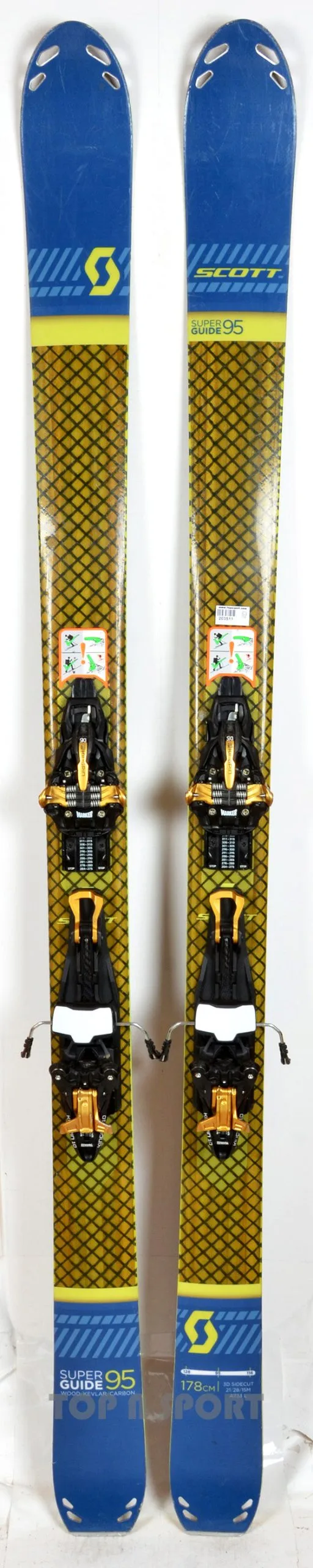 Scott SUPERGUIDE 95 + Fixations Maker Kingpin 13 - Skis D'occasion 2 Scott SUPERGUIDE 95 + Fixations Maker Kingpin 13 - Skis D'occasion – Image 2